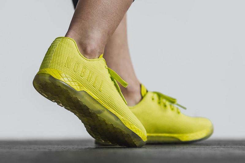 Yellow Nobull Neon Lime Camo Women's Trainers | CA Y2098X